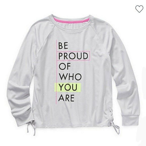 Xersion Little & Big Girls Round Neck Long Sleeve - Picture 1 of 6